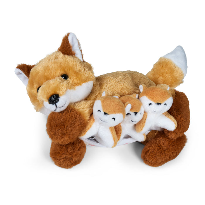 Mamanimals Plüschtier Set Mama Fuchs und Babys