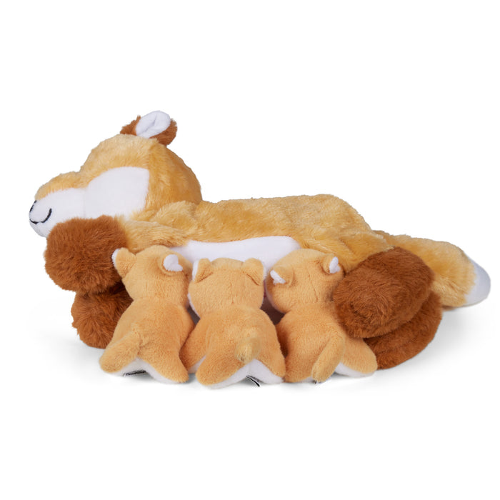 Mamanimals Plüschtier Set Mama Fuchs und Babys
