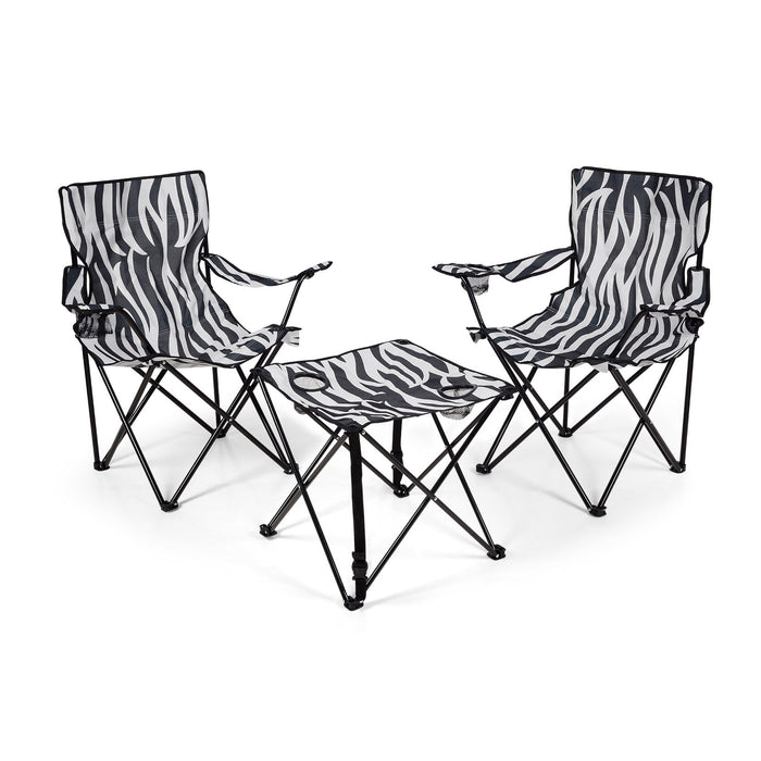 2 campingstühle mit tisch zebraffo Campingset, 2 Stühle und 1 Tisch — inveno-shop.ch