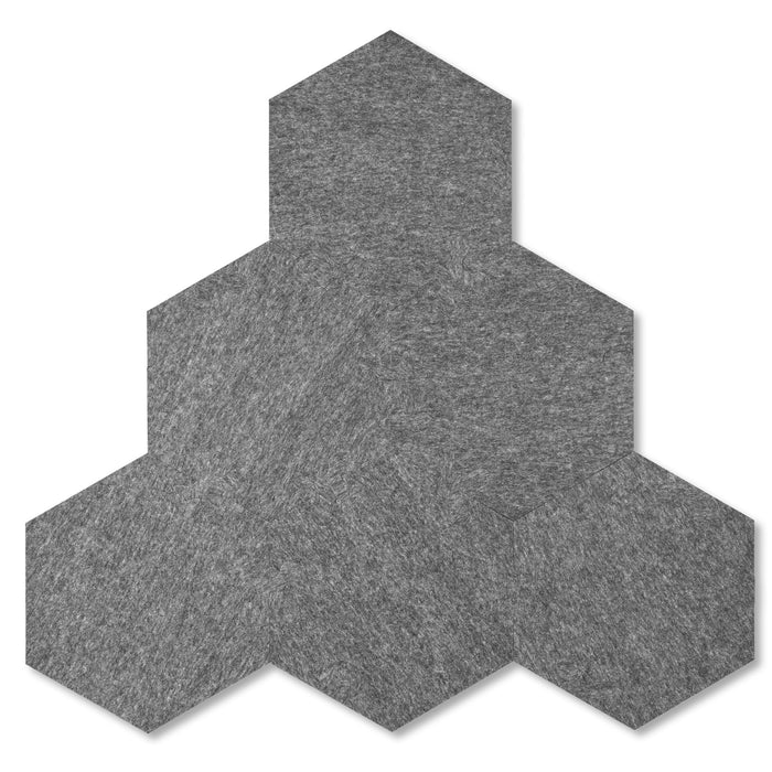 plotony Akustikplatten Hexagon, 6 Stück